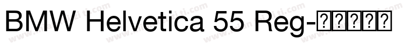 BMW Helvetica 55 Reg字体转换